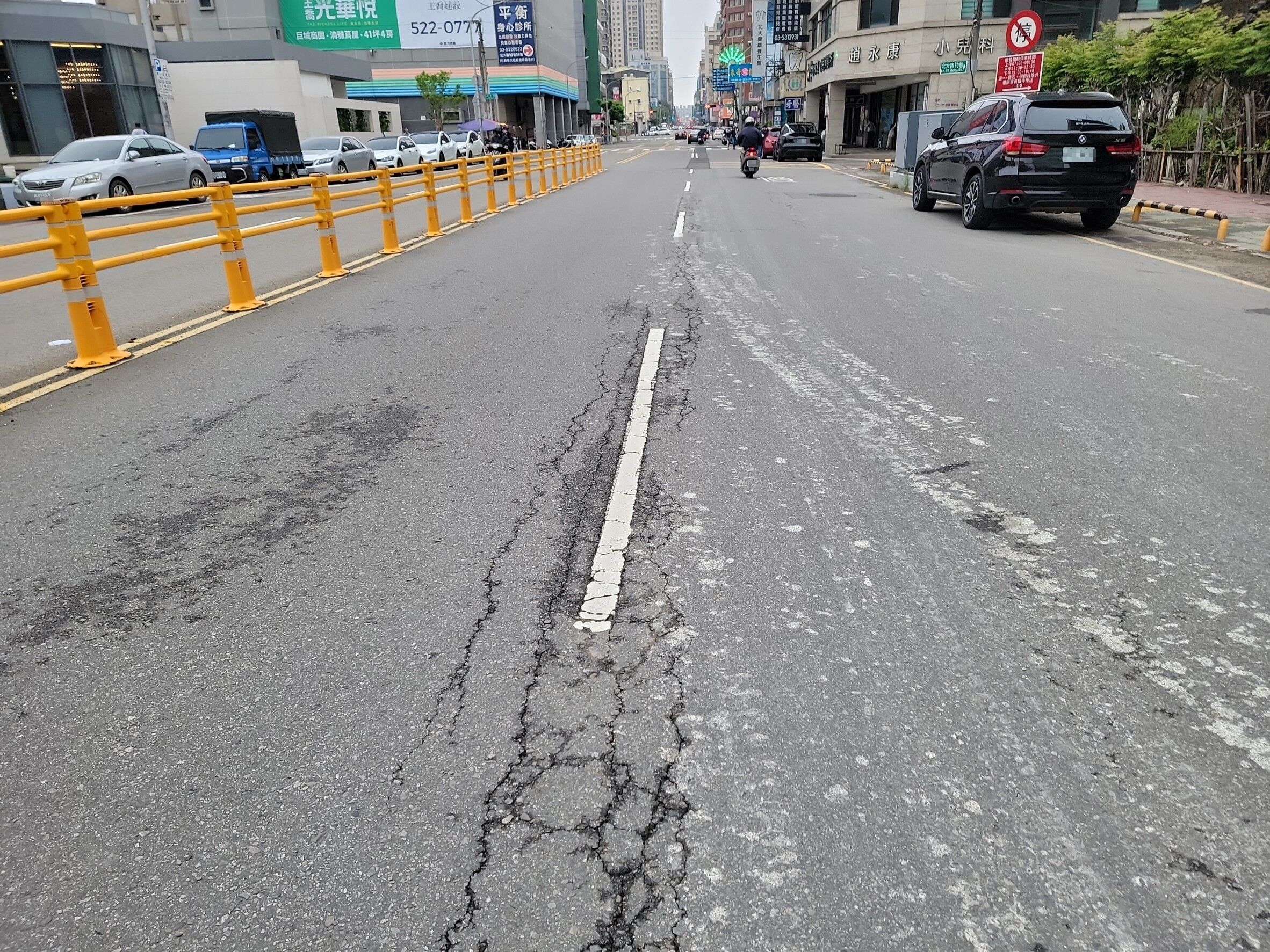 竹市北大路將進行道路刨鋪改善工程。
