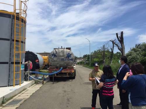竹市客雅水資中心打造「取水得來速」，完成RO儲水槽增設，總儲水量達135噸，提高取水效率